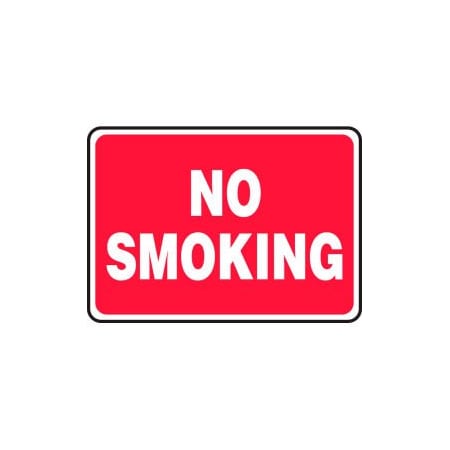 Accuform Accuform No Smoking Sign, 10inW x 7inH, Adhesive Vinyl MSMK423VS